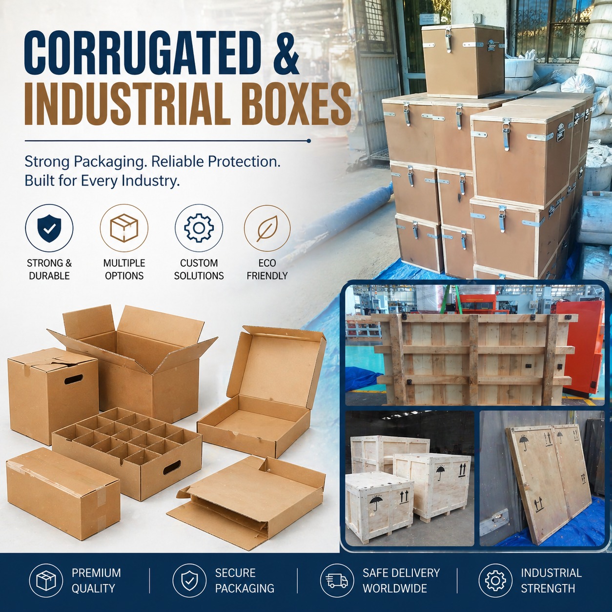 Corrugated cardboard manufacturing machinery in operation